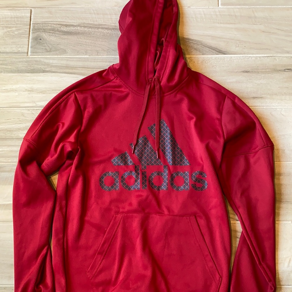 red adidas hoodie